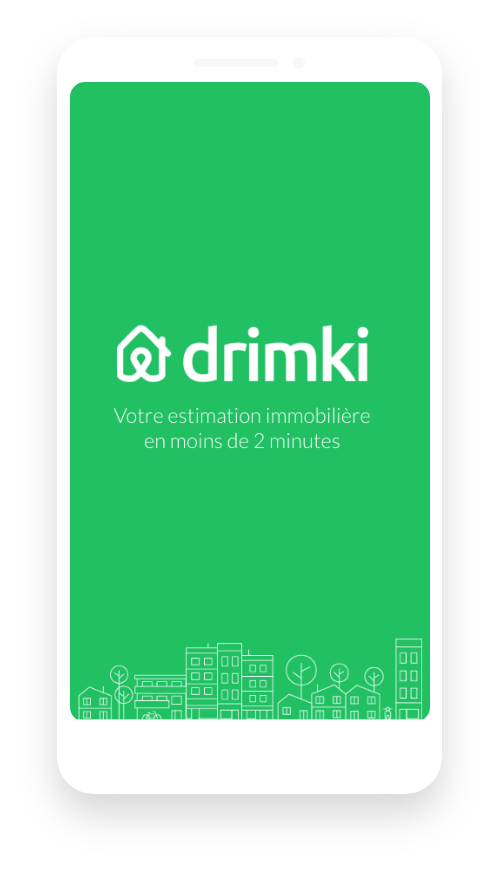 Application Drimki estimation immobilière