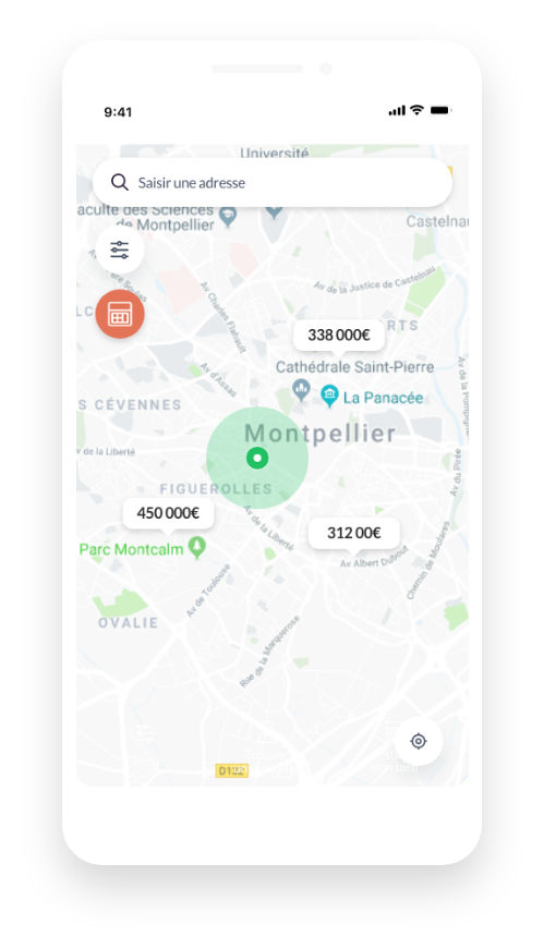 Géolocalisation application Drimki