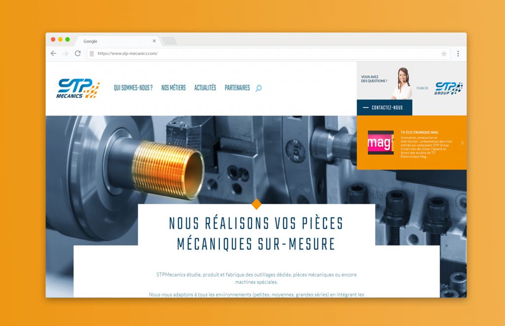 Refonte site STP Mecanics